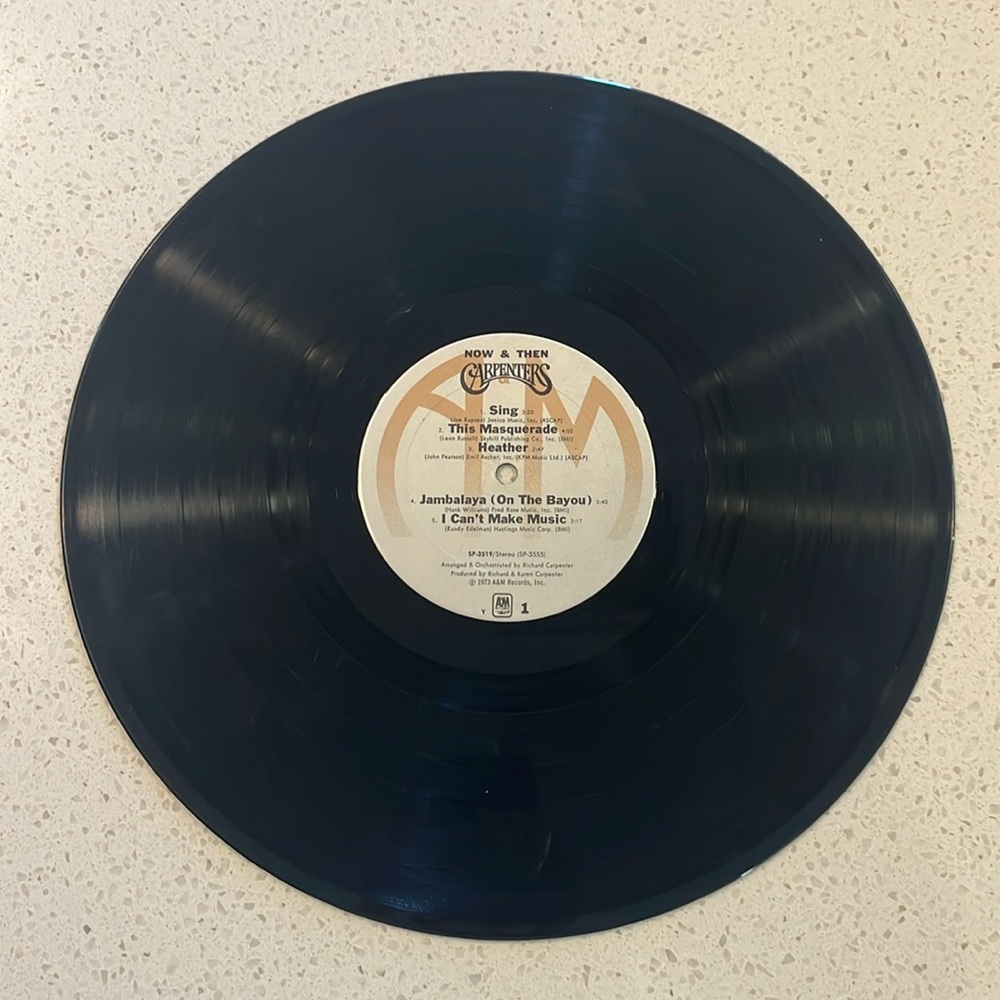 The Carpenters - Now and Then 1973 Vinyl LP A&M SP-3519